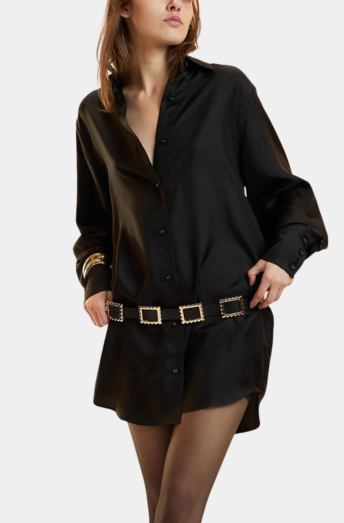Collectible Silk Shirt Dress