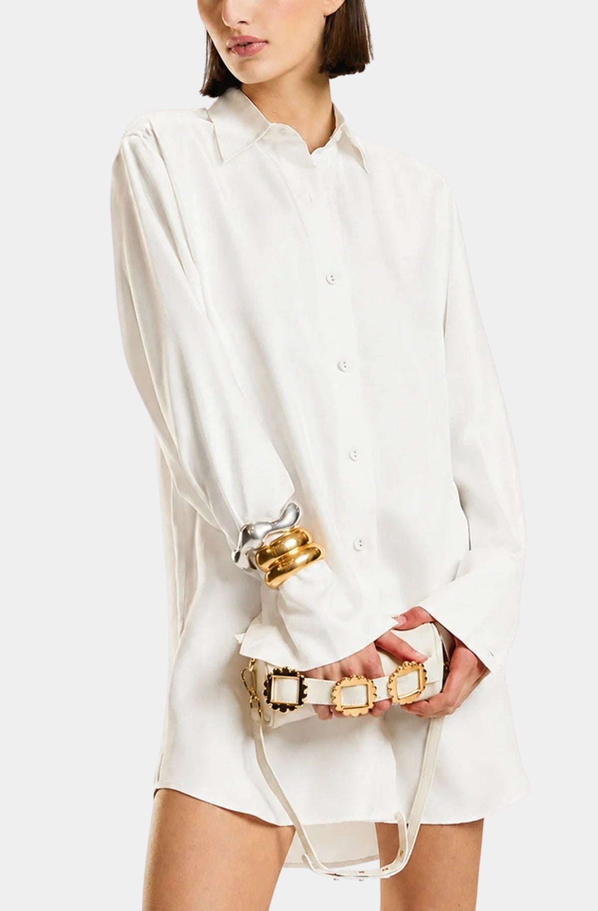 Collectible Silk Shirt Dress