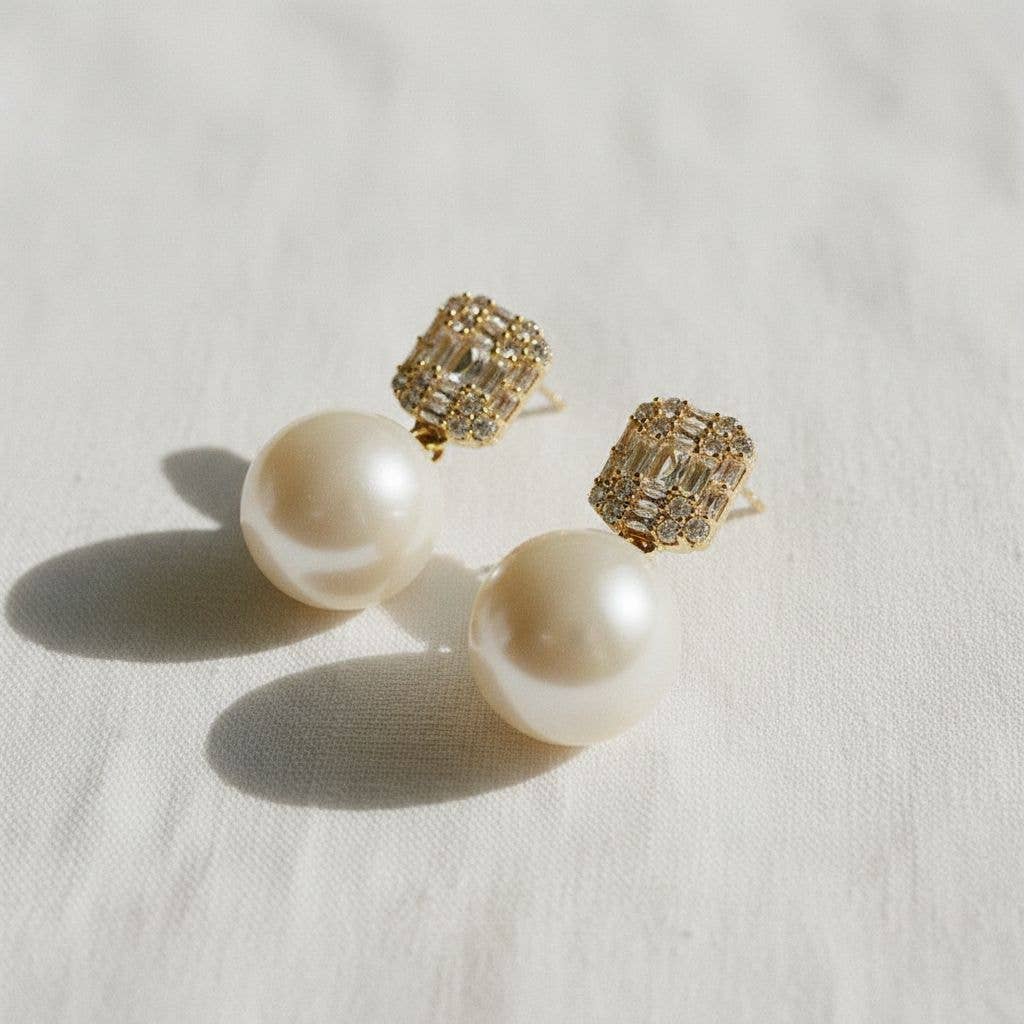 Vintage Pearl Drop Earrings