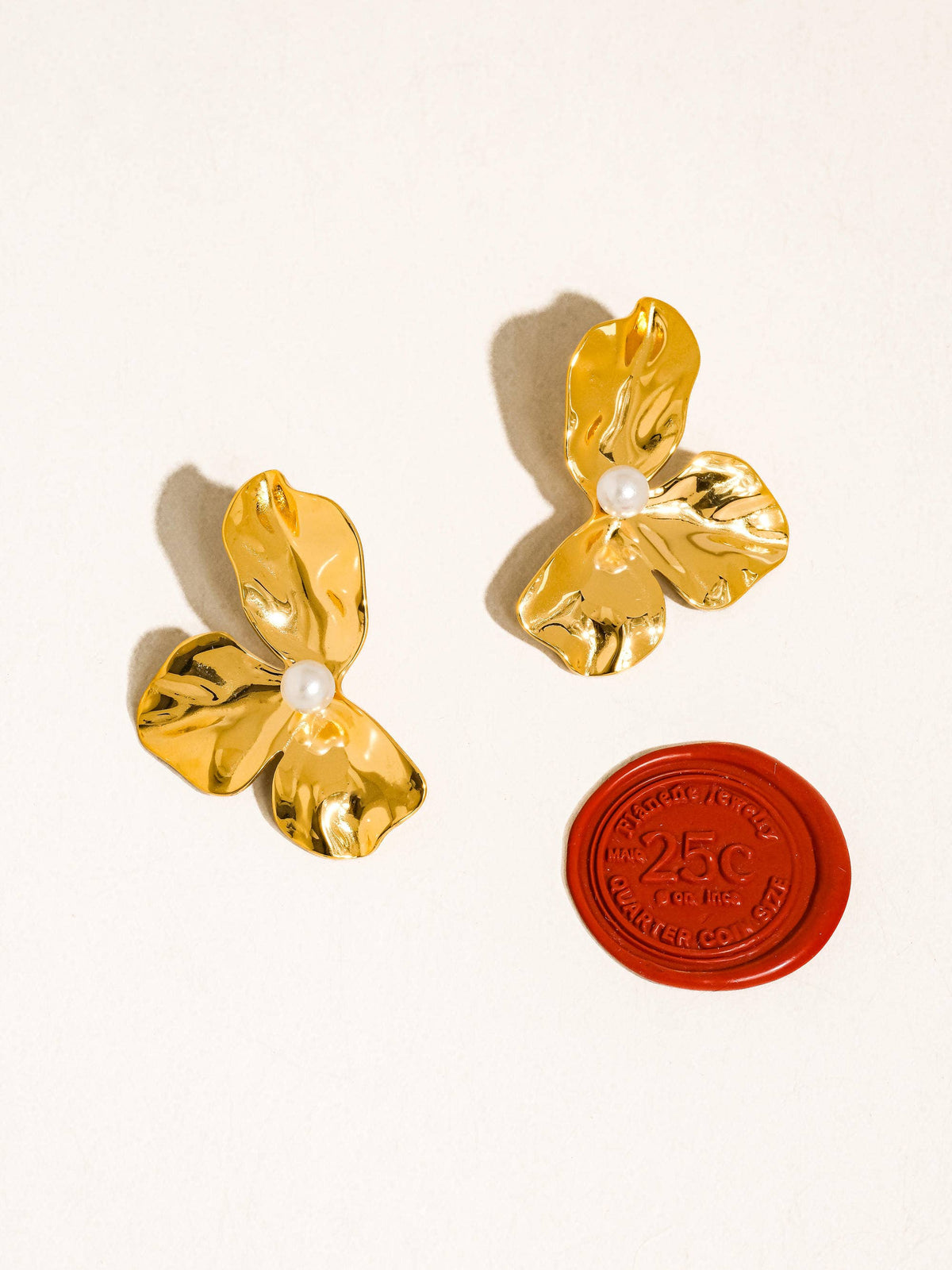 Vintessa Flower Pearl Earrings