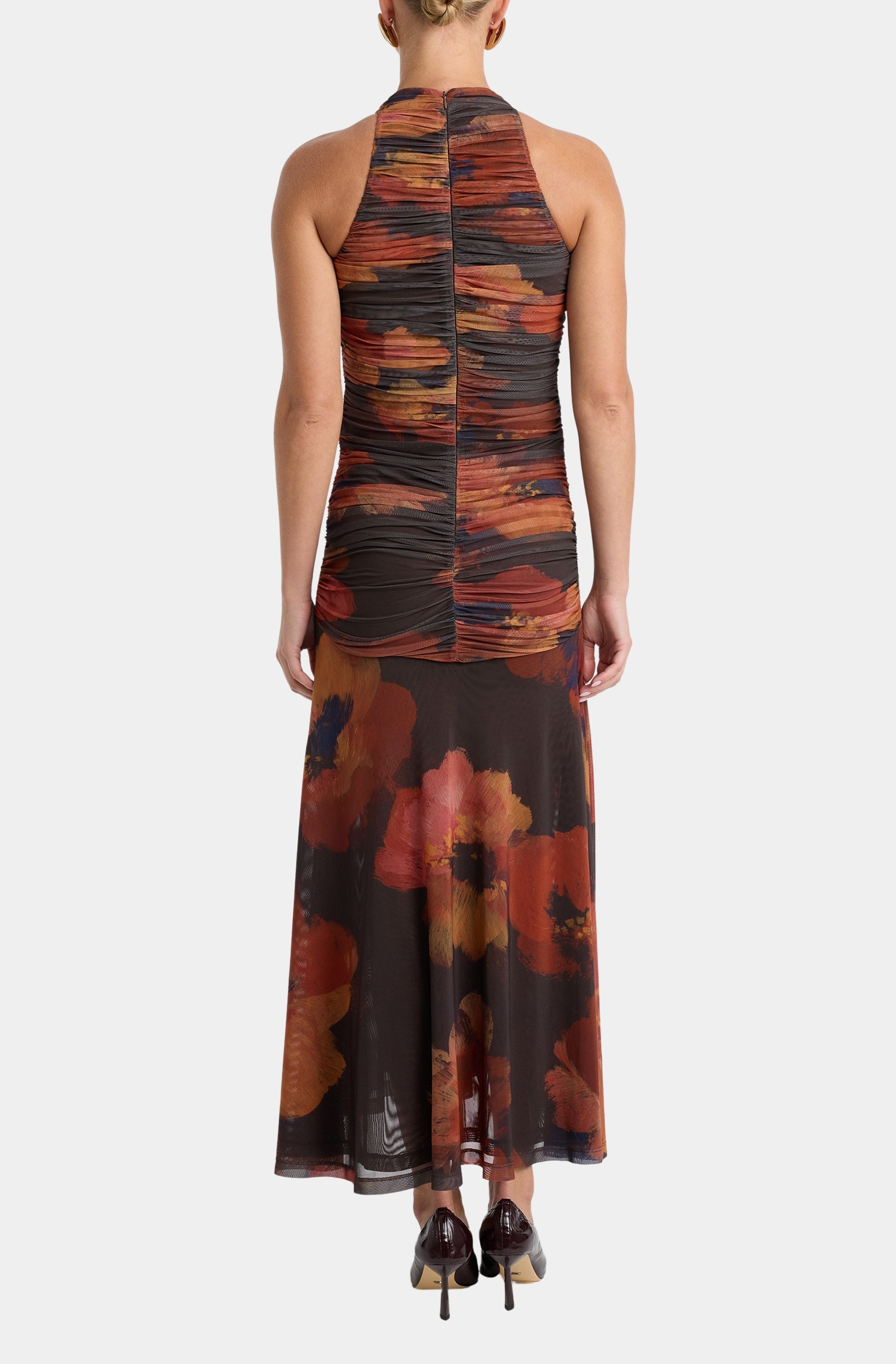 Natalya Mesh Midi Dress