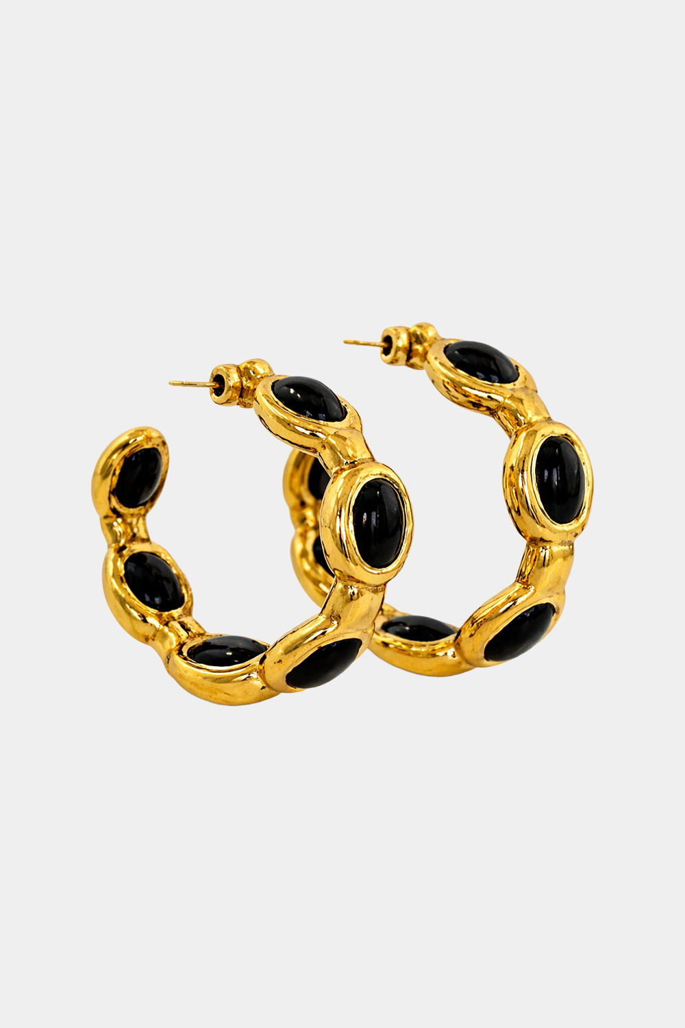 Paradise Hoops — Gold/Black