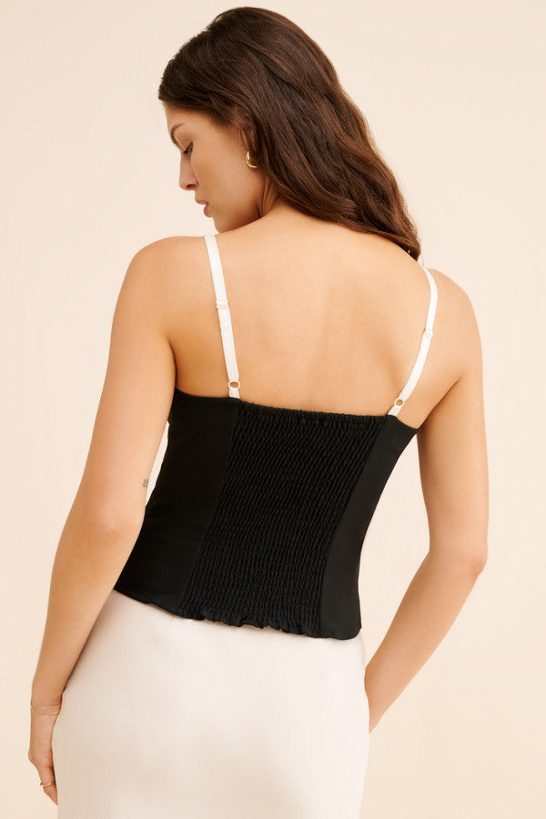 Azra Twill Corset Top