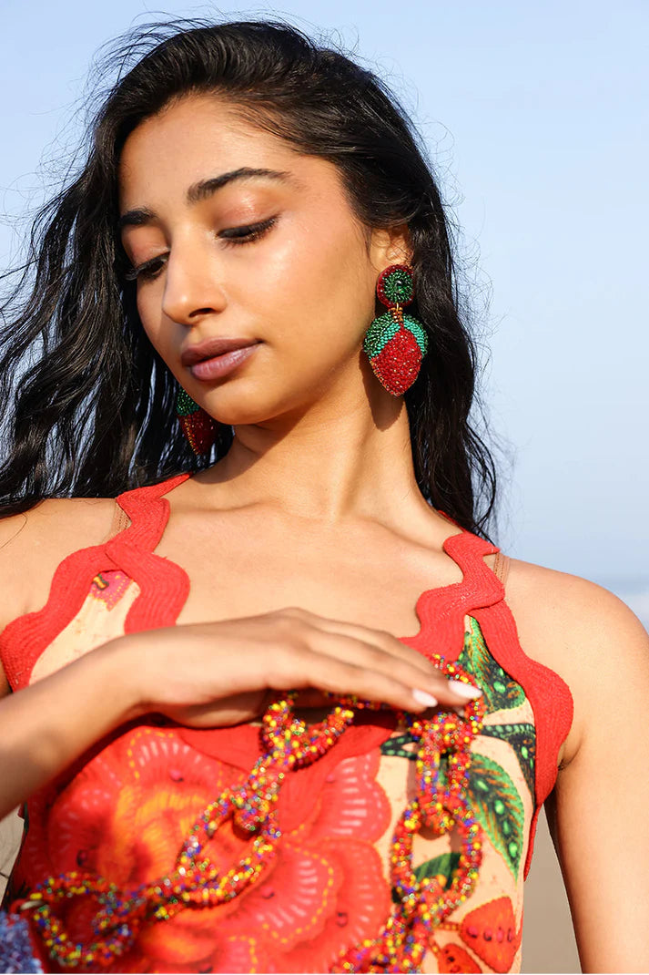 Strawberry Splash Earrings