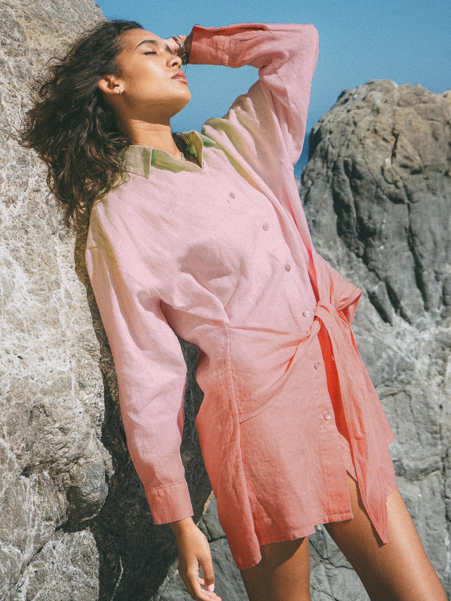Aubrey Dress in Ombre (Linen)