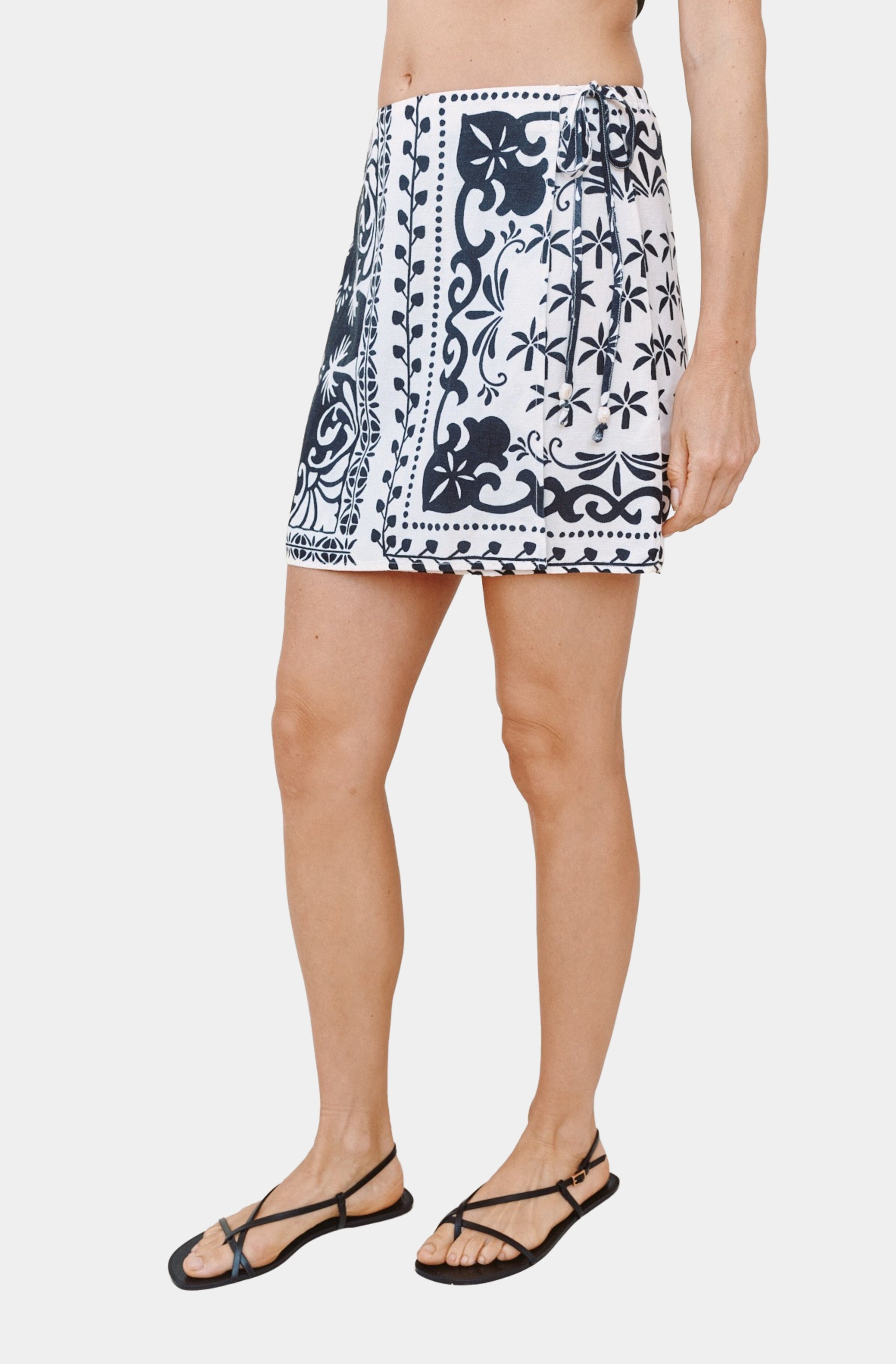 Wrap Skirt With Sash