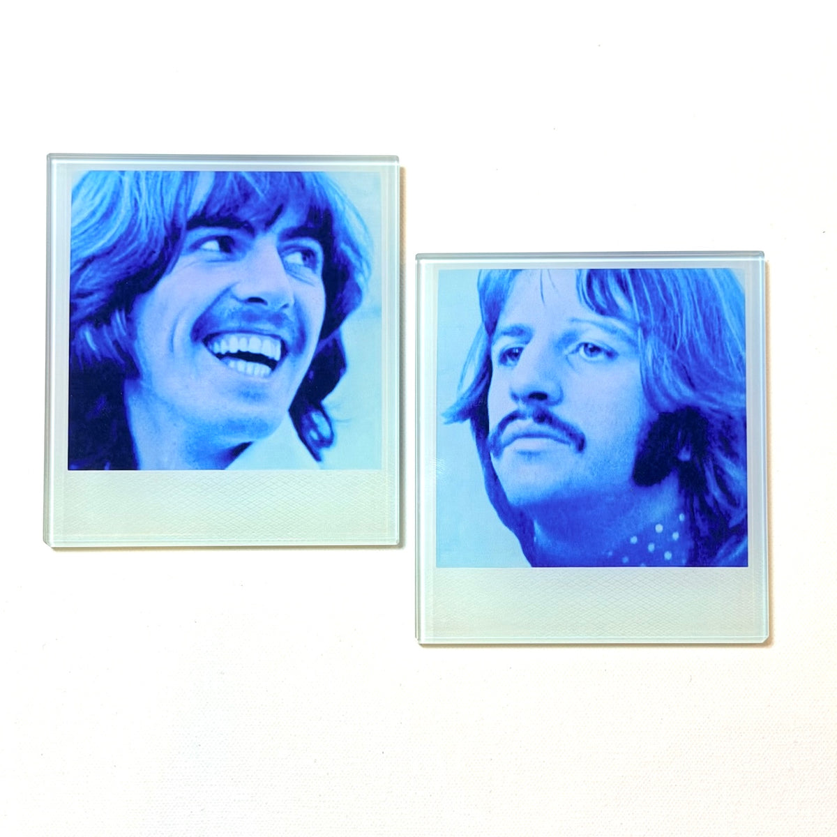 The Beatles Crystal Polaroid Coaster Set