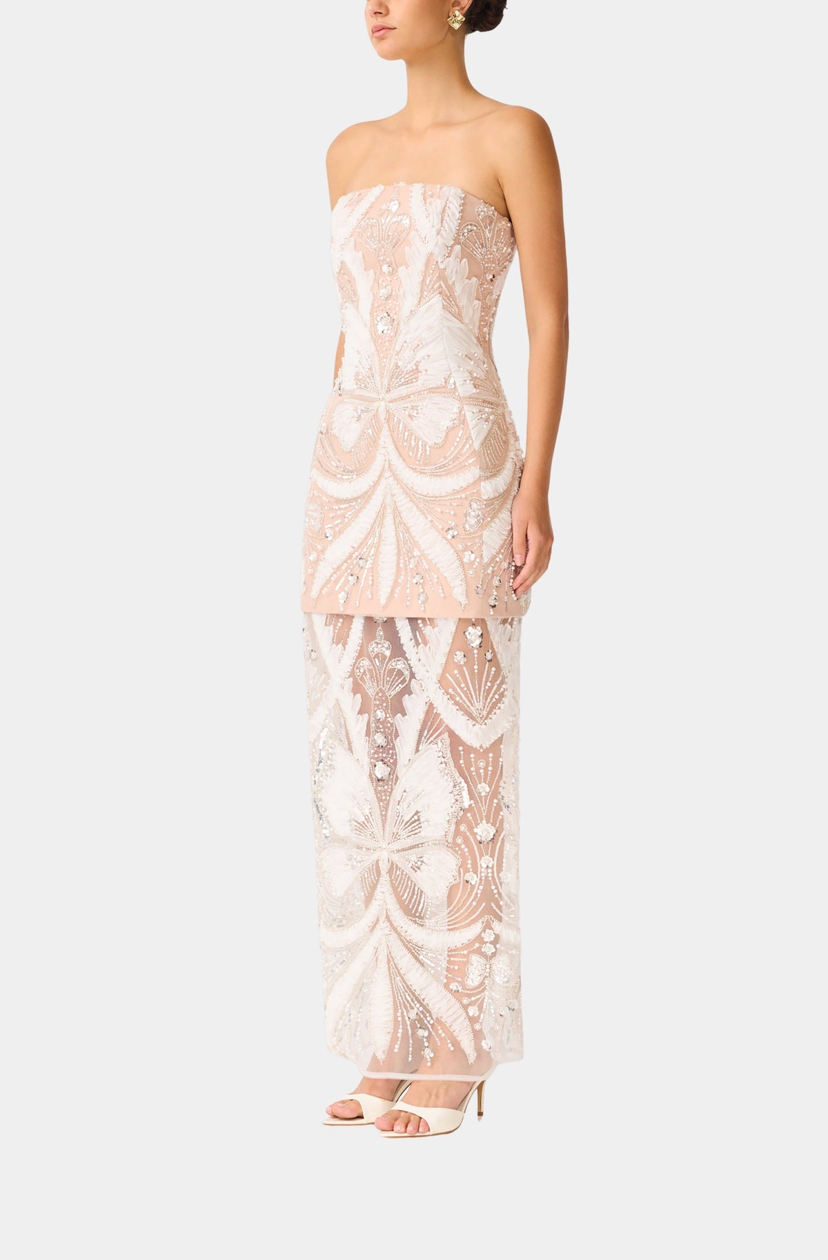 Orvella Strapless Column Maxi Dress