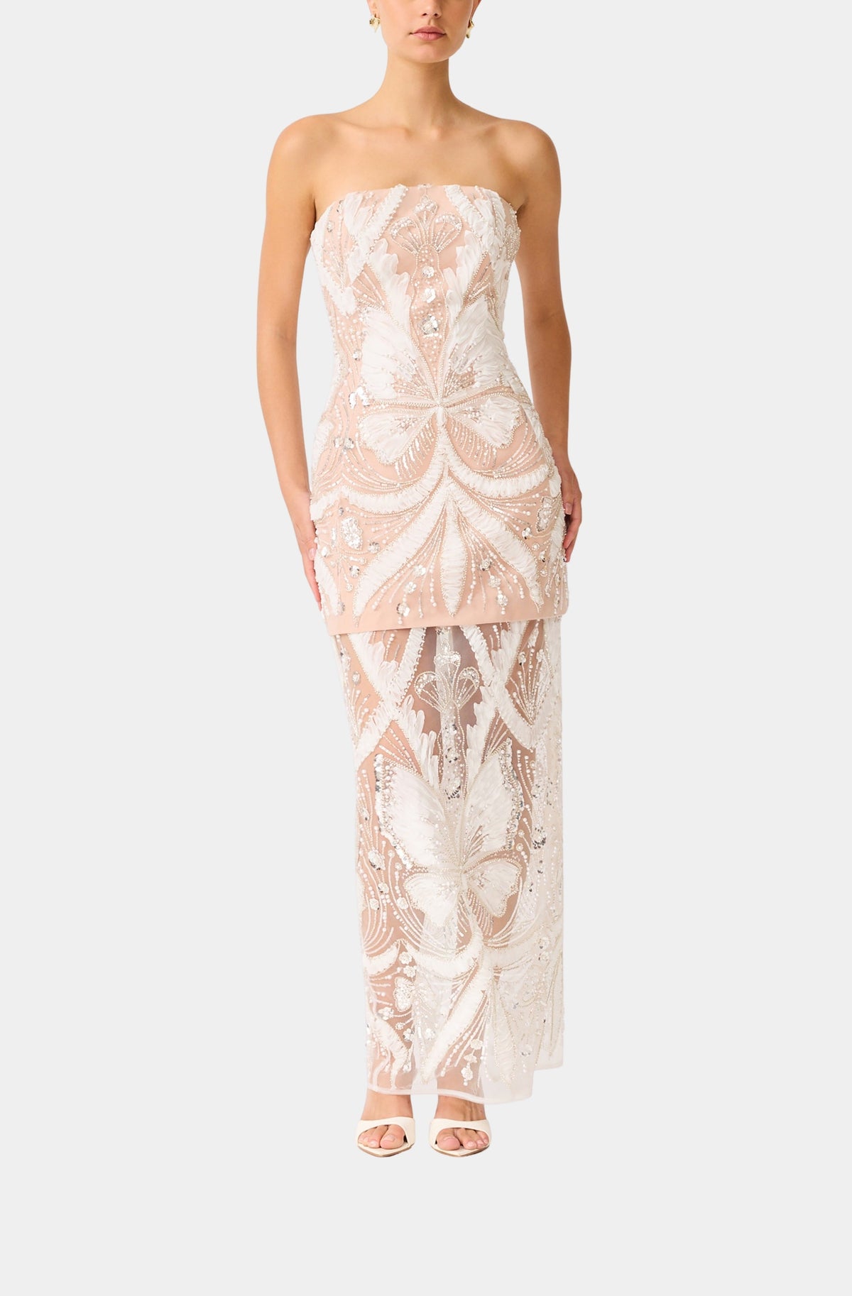 Orvella Strapless Column Maxi Dress