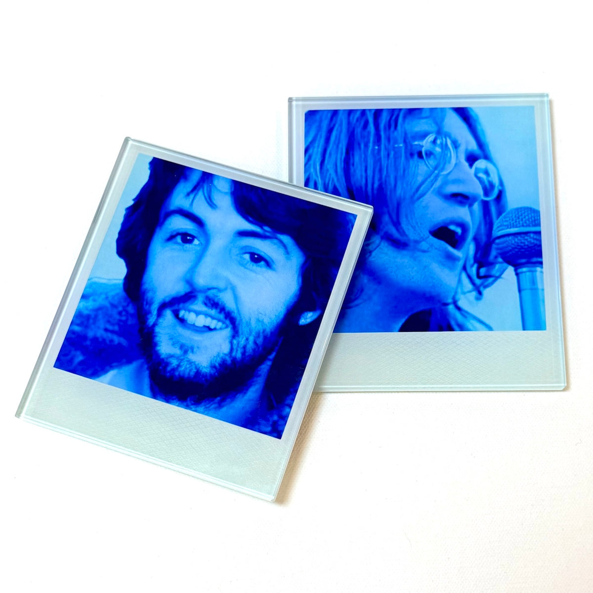 The Beatles Crystal Polaroid Coaster Set