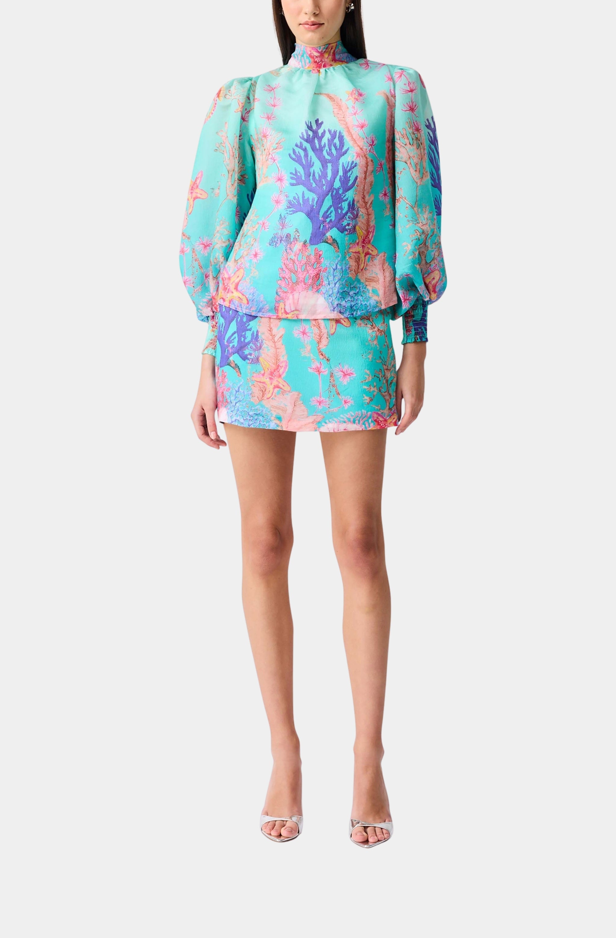Coral Mini Skirt