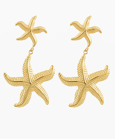 Linked Starfish Earring