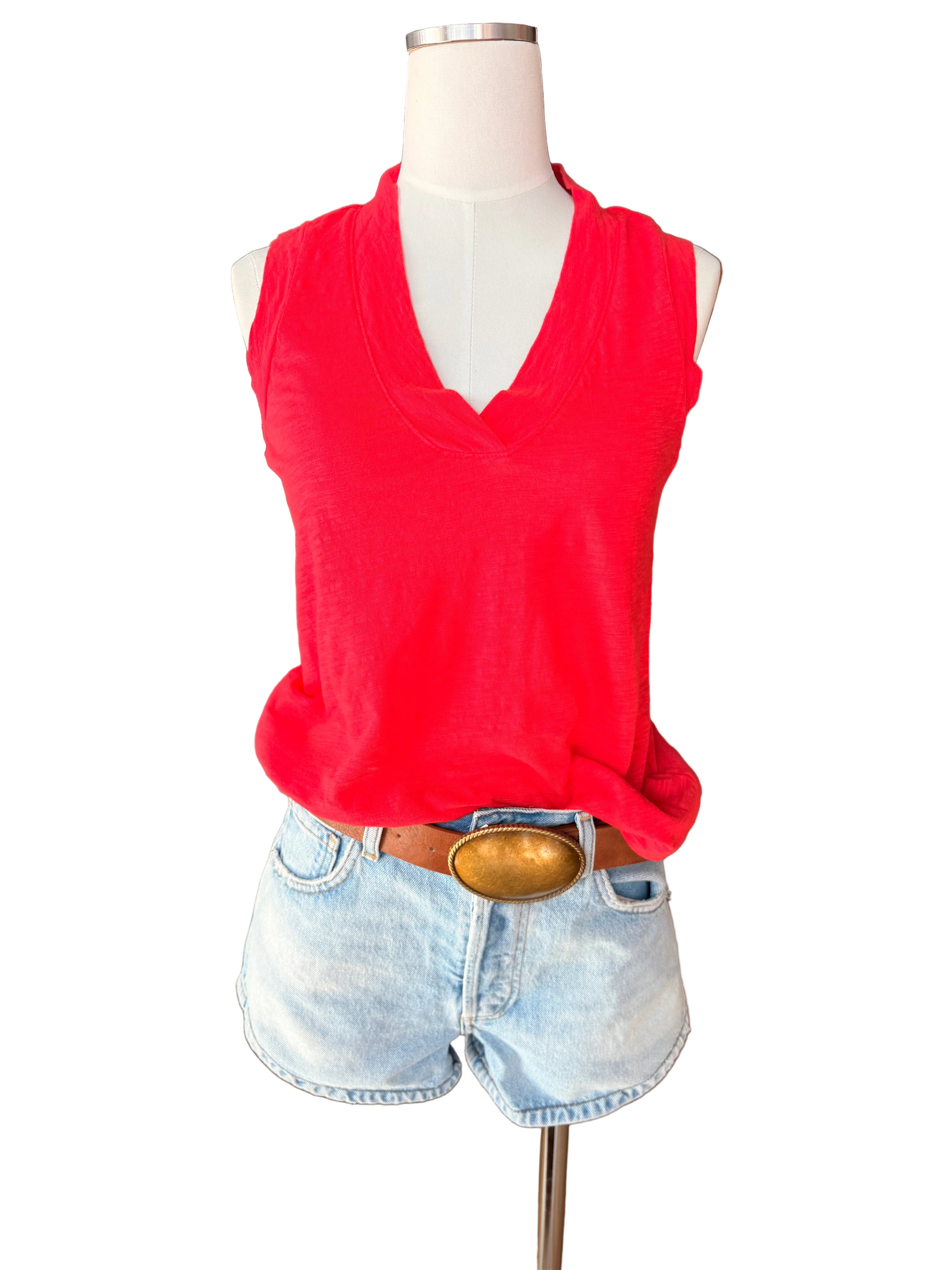 Banded Vneck Tank