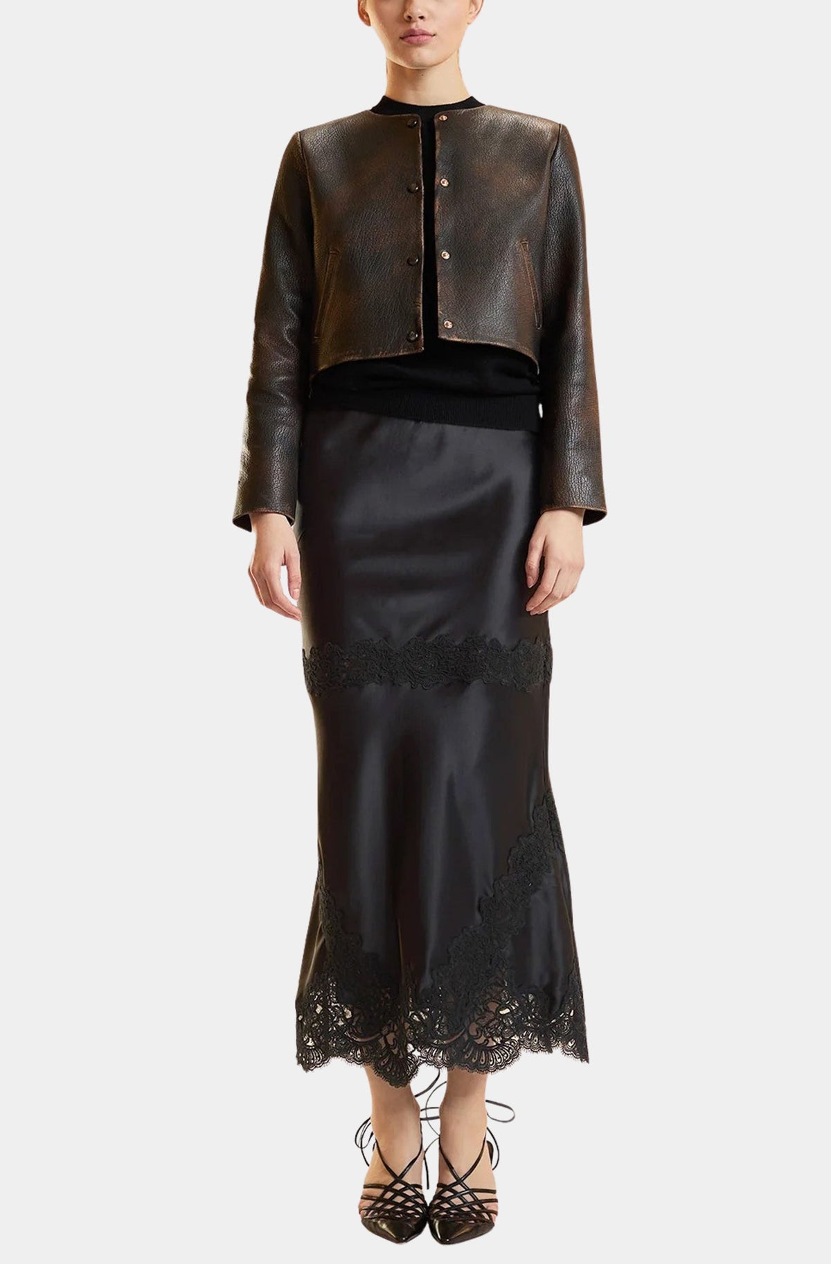 Garbo Silky Lace Skirt