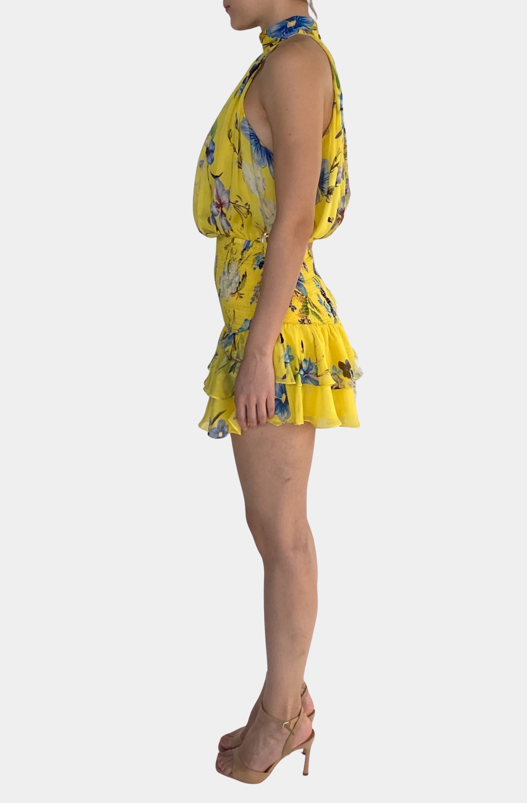 Smocked Mini Skirt