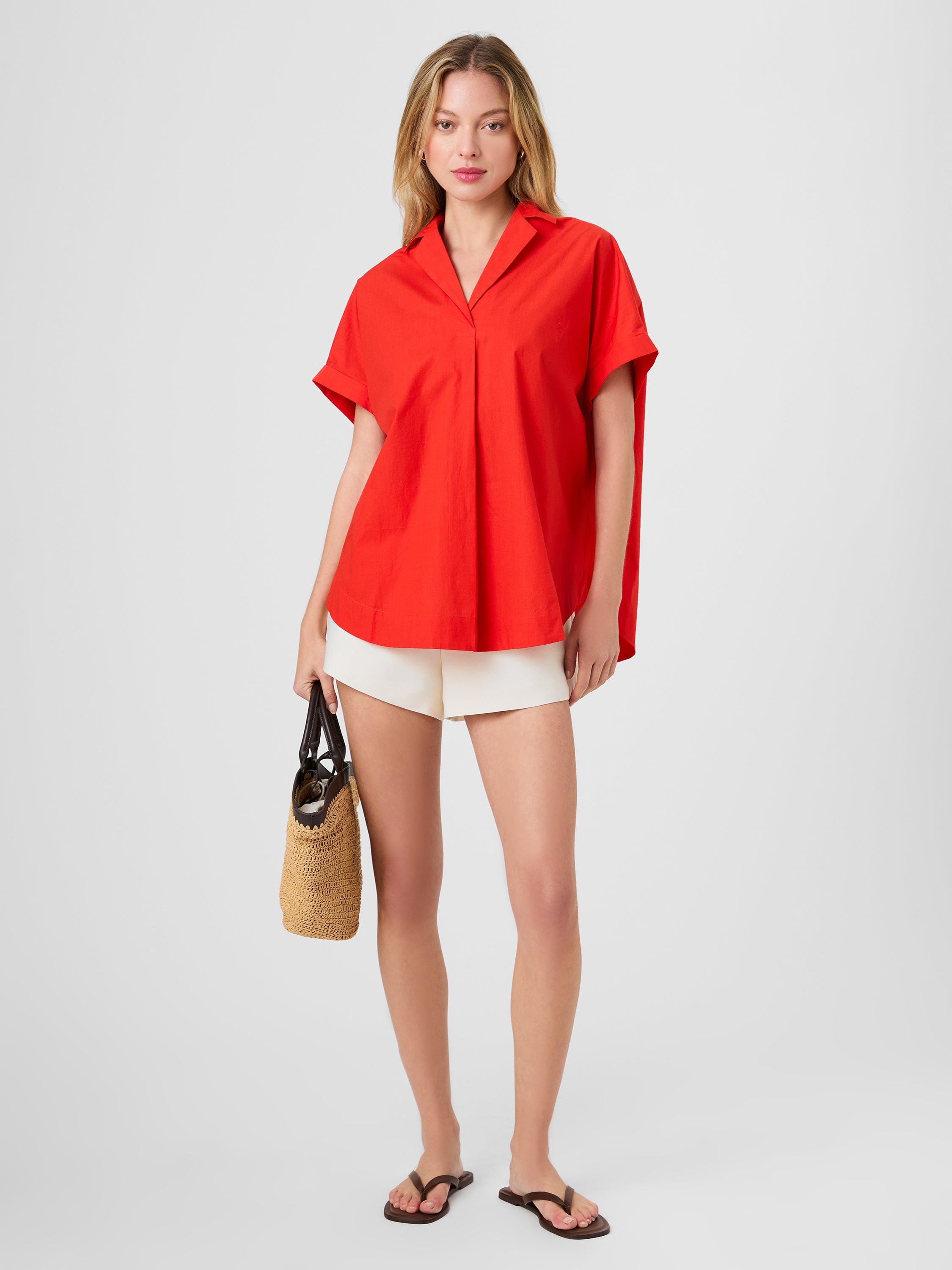 Poplin Collar Pullover
