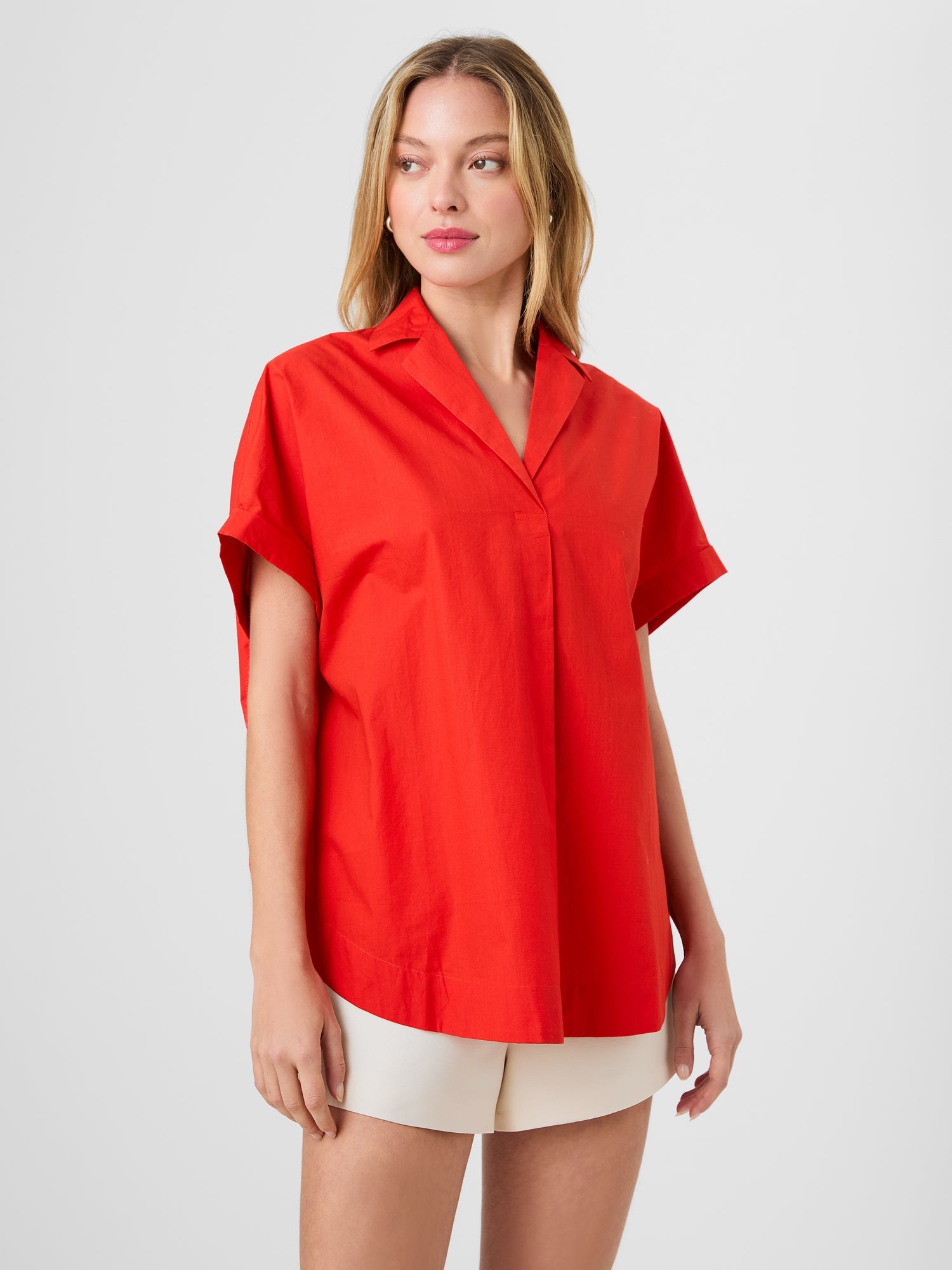 Poplin Collar Pullover