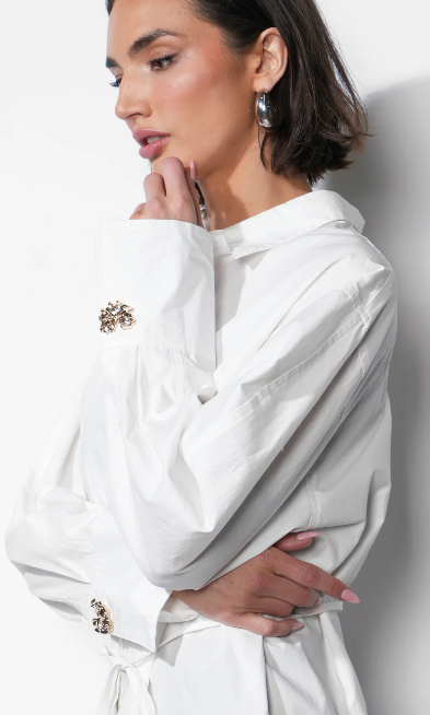 Charlotte Longline Oversized Button Up Shirt