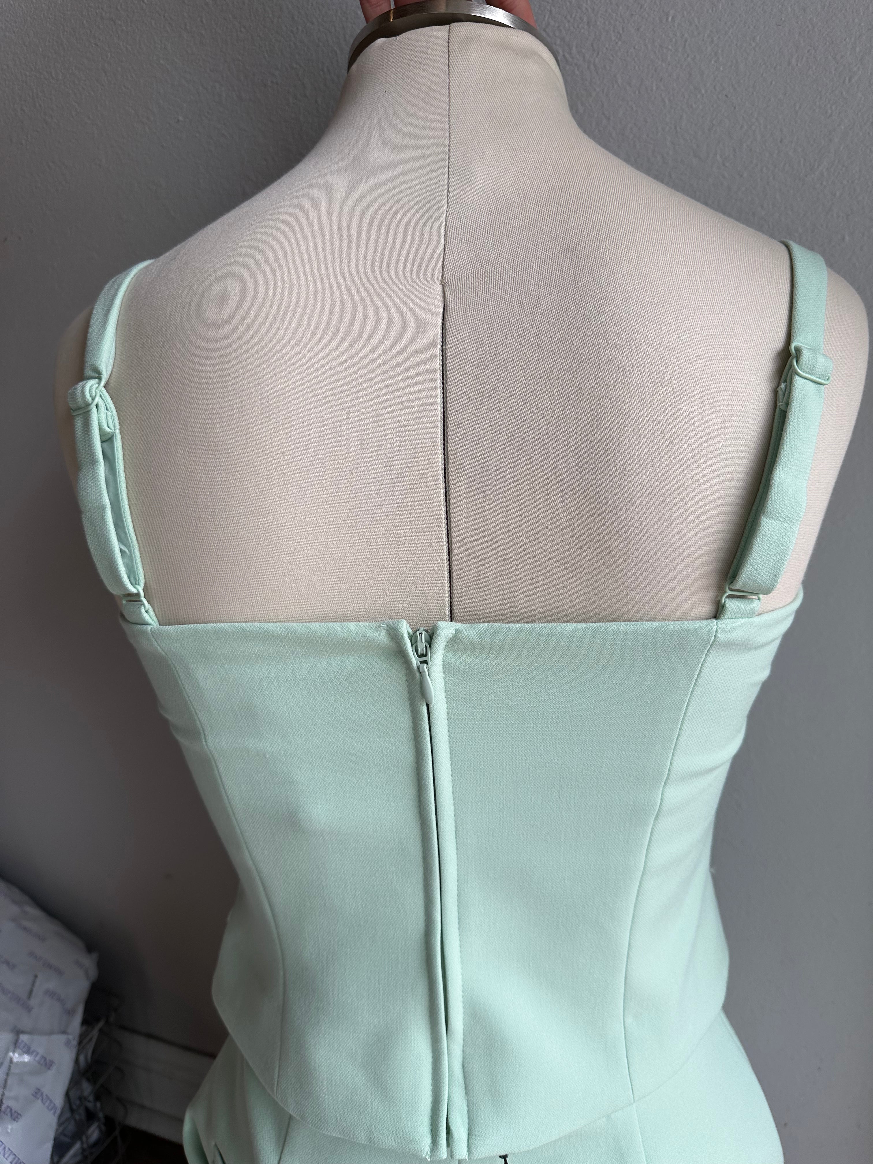 Whisper Square Neck Top in Subtle Green