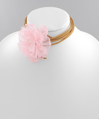 Corsage Flower Choker