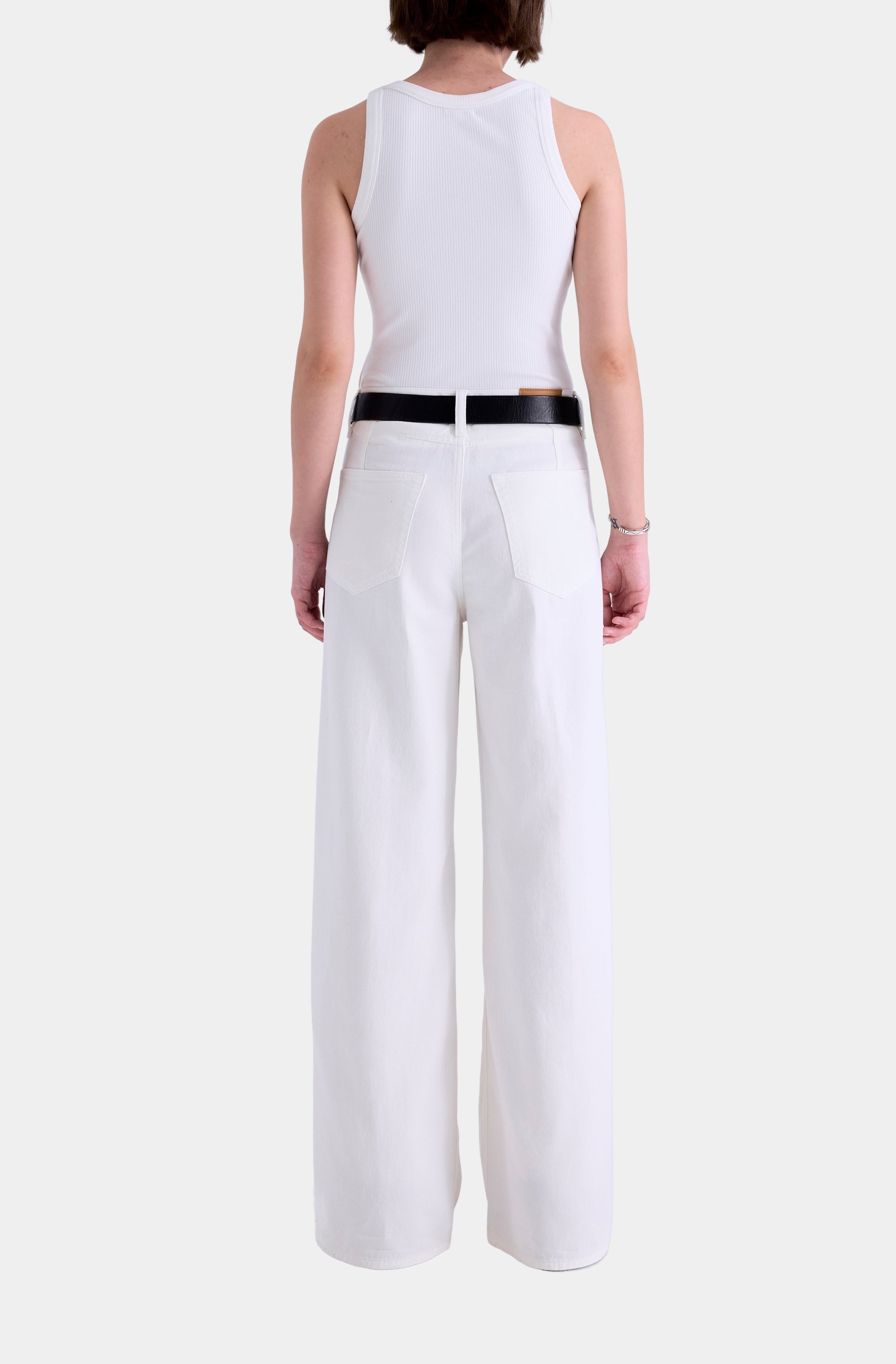 Sydney High Rise Linen Bowed Wide Leg
