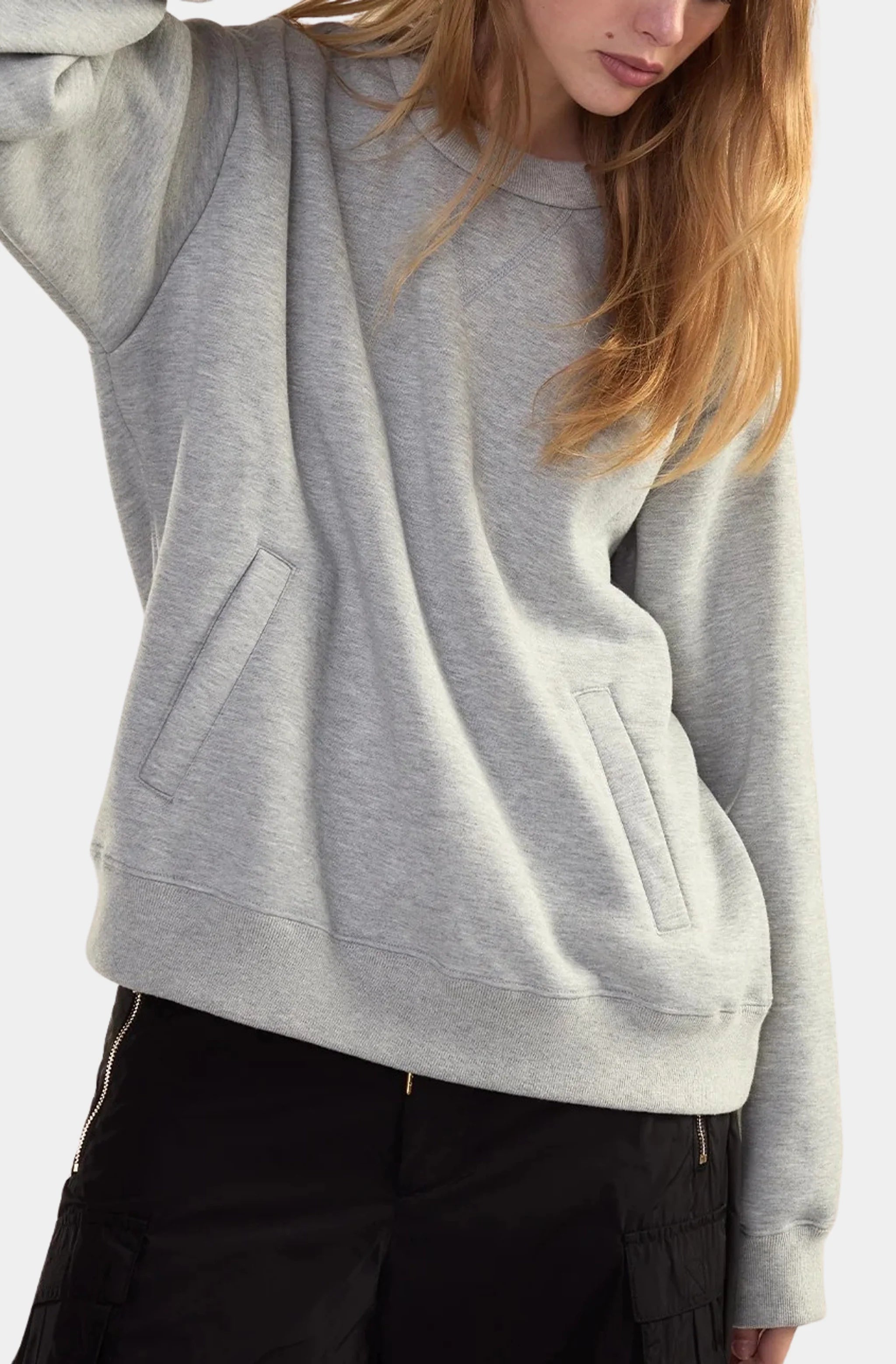 Shoulder Buttons Sweatshirt