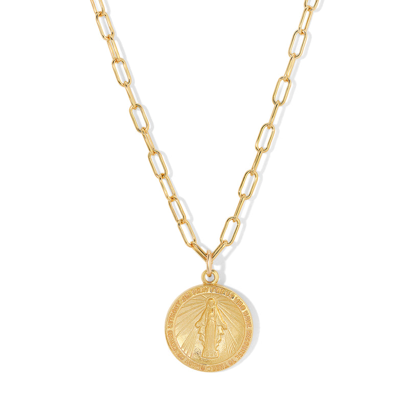 Gold-filled Miraculous Medal Pendant