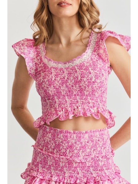 Milta Top in Pink Berry