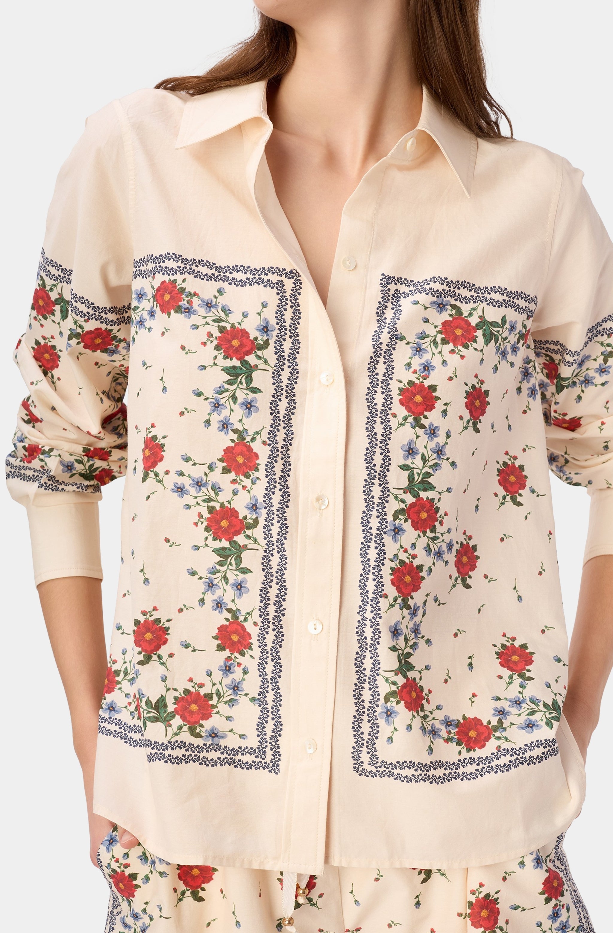Rafella Silk Cotton Top