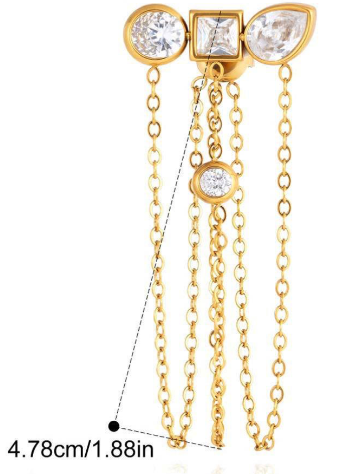 Unchained Stud Earring