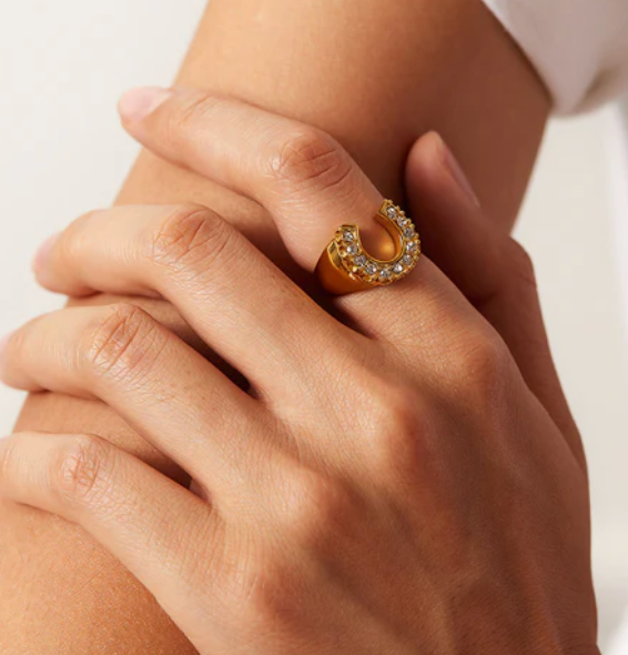 Lucky Horse Shoe Ring