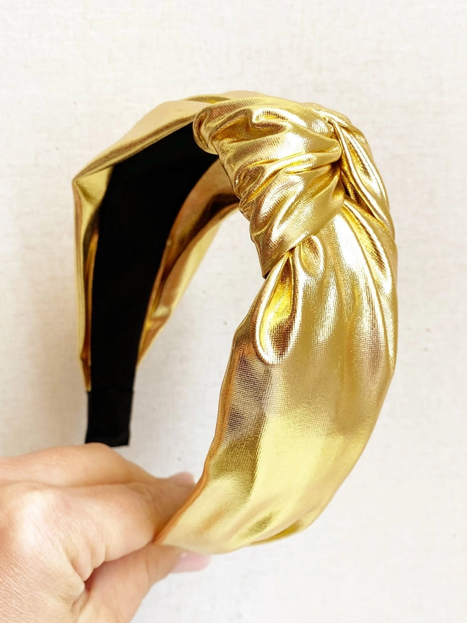 Black and Gold Jeweled Headband