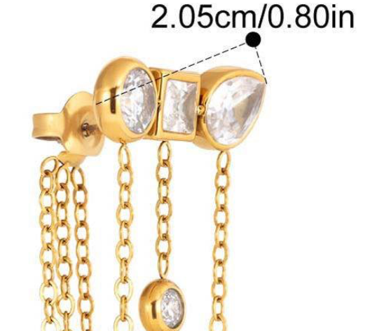Unchained Stud Earring