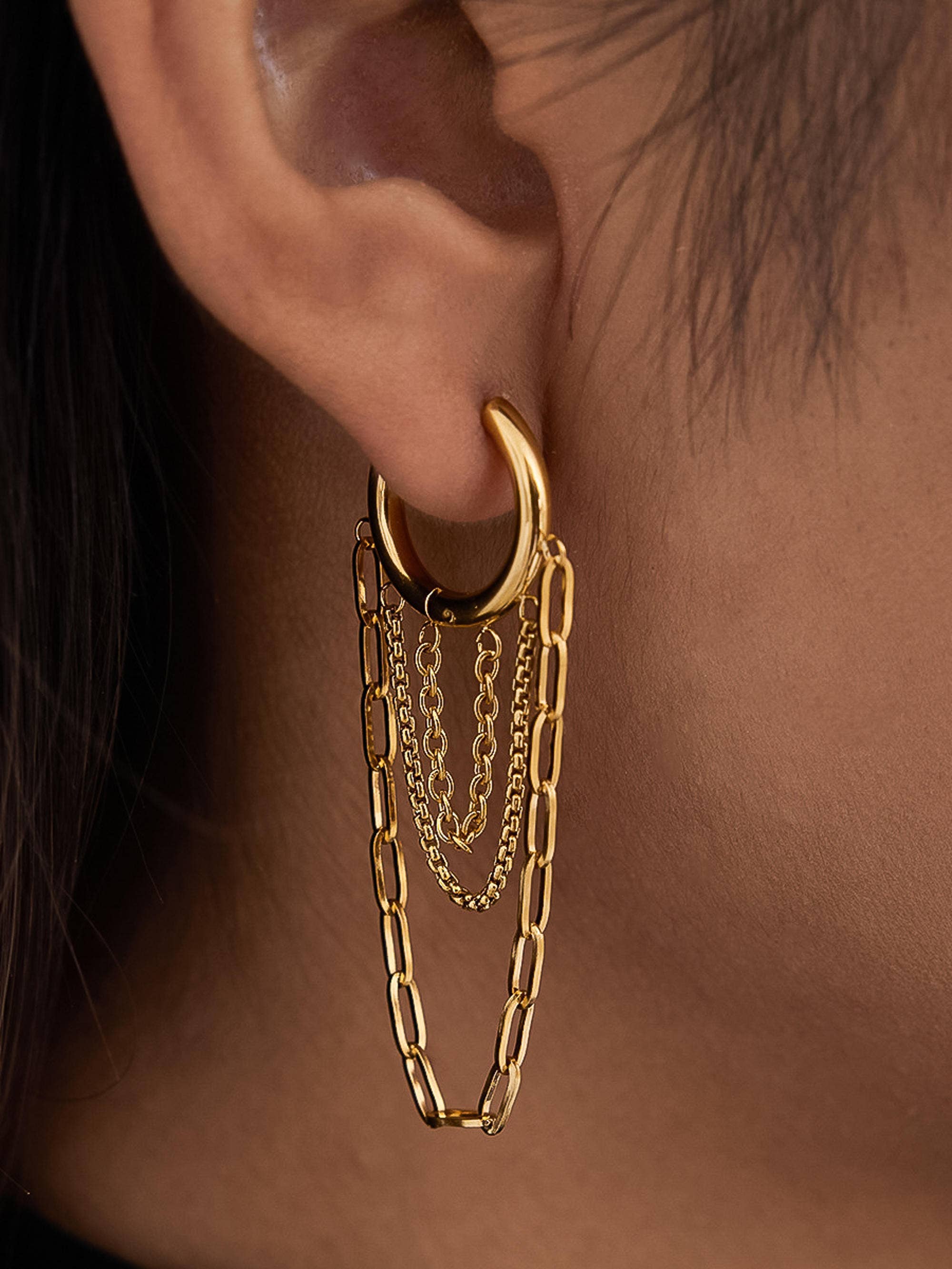 Vianne Chain Drop Earrings