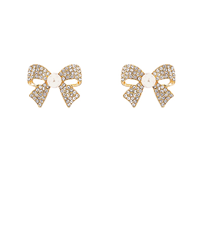Bow Pearl Knot Earring