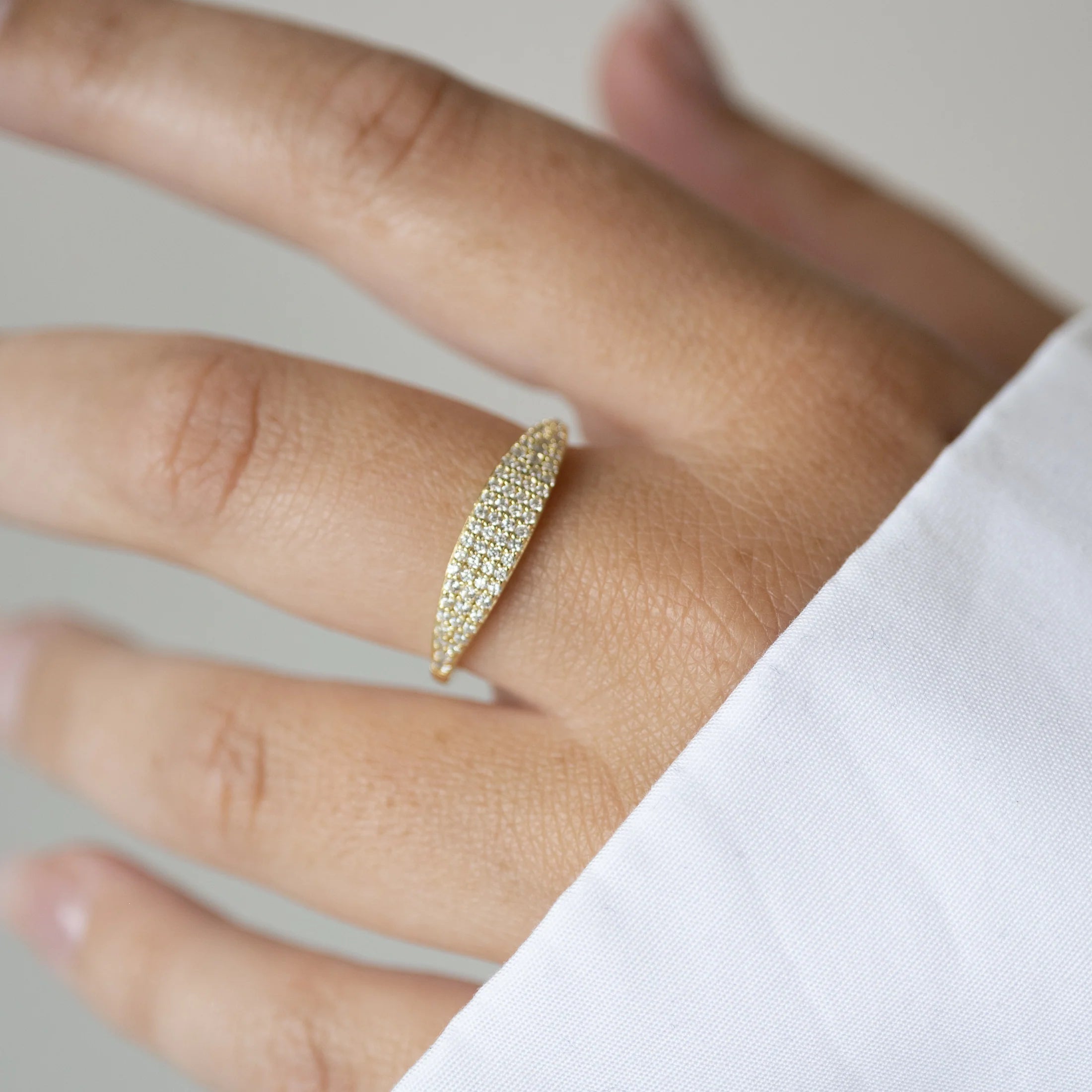 Pave Signet Ring