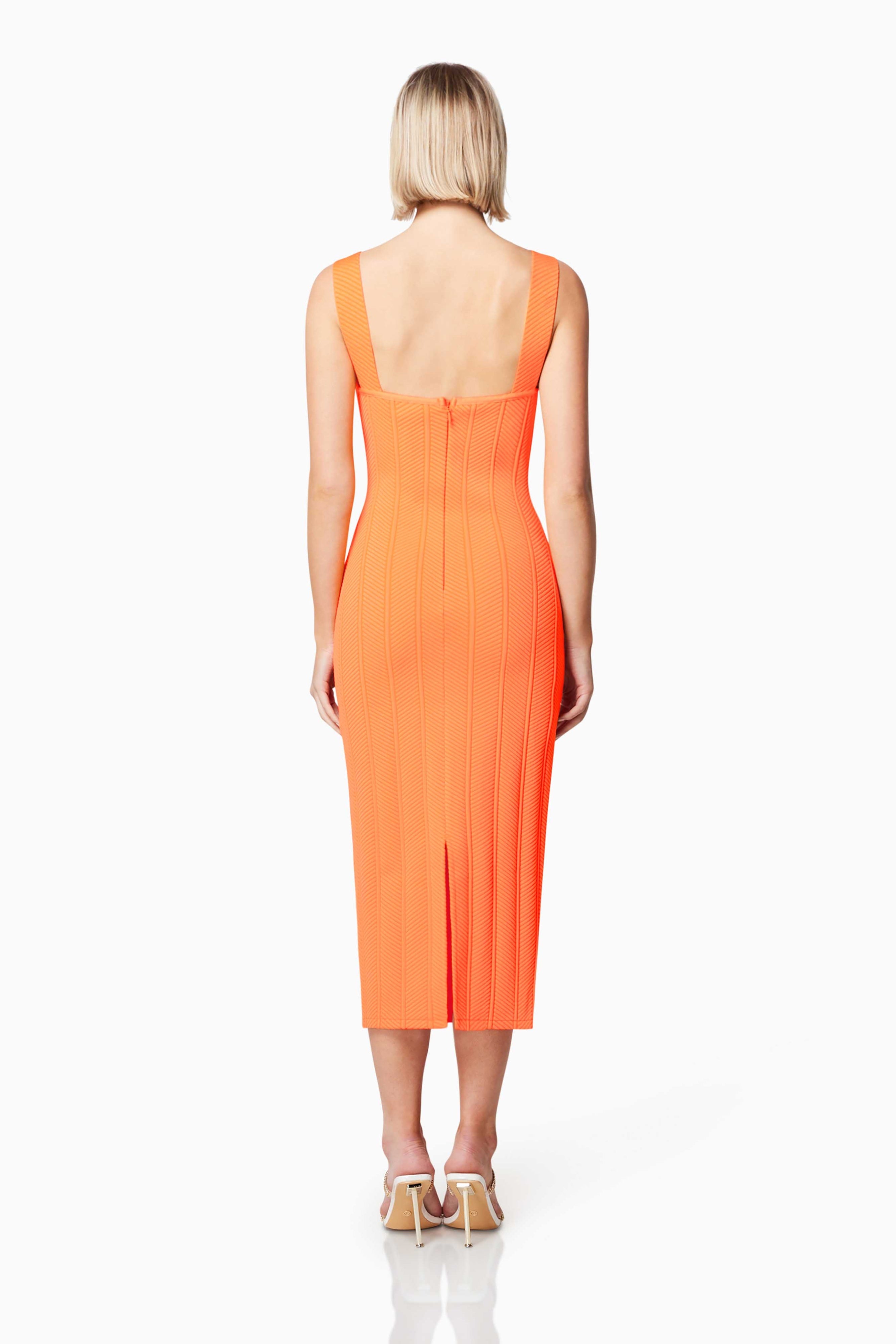Sterling Dress in Neon Orange