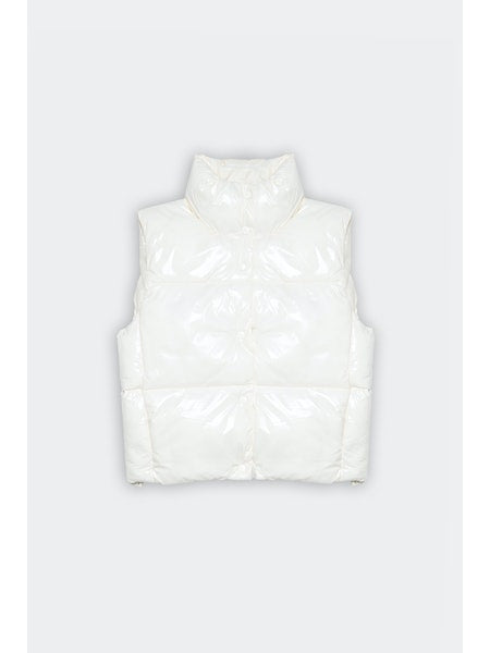 Marmi Puffer Gilet in Off White